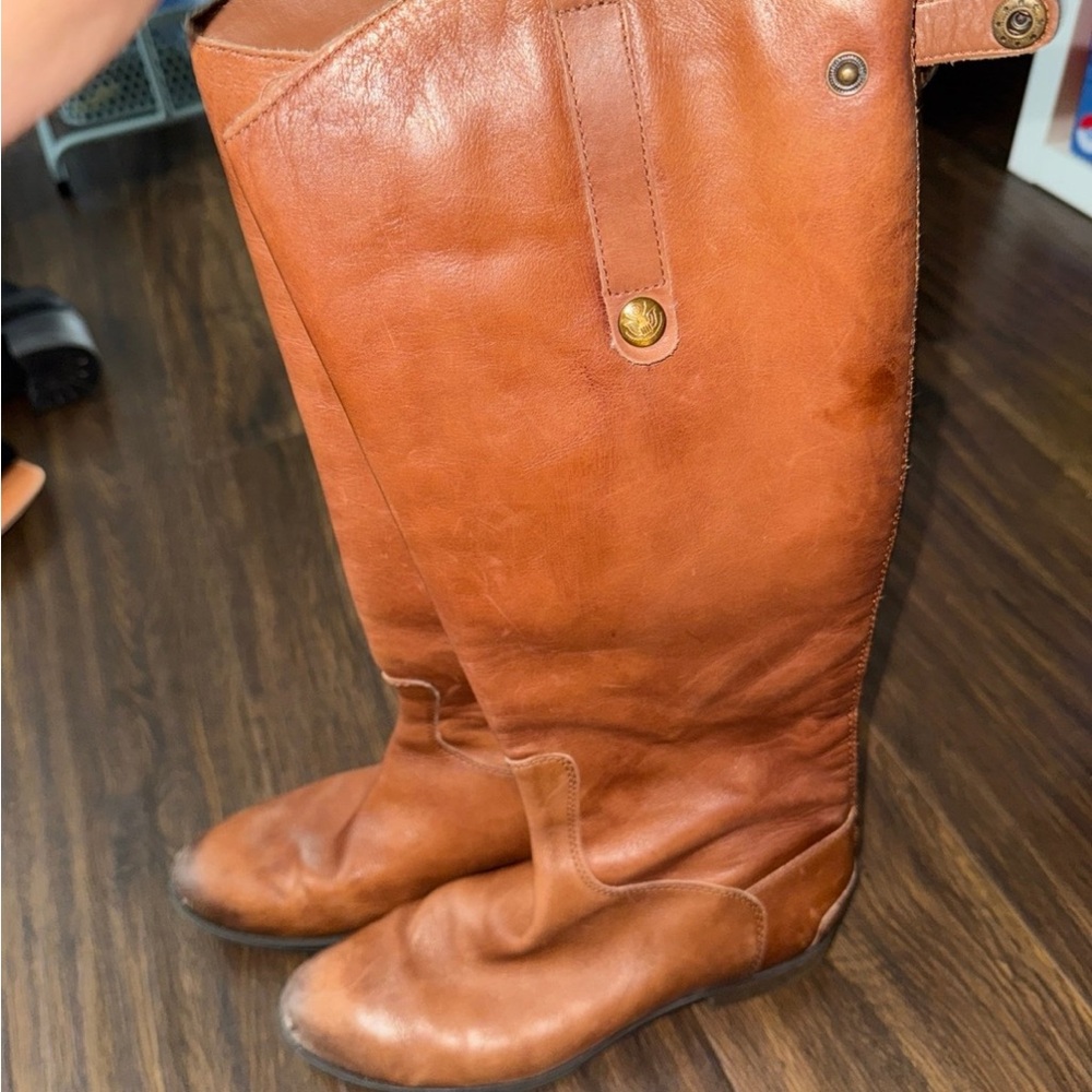 Sam Edelman Size 8M Women Brown Leather High Boots
